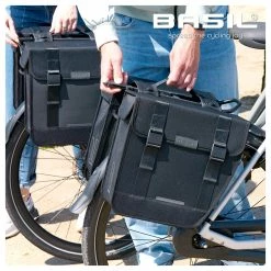 BASIL Tour Double Sacoche Porte-bagages Vélo -Accessoires Vélo Soldes 2205419DCC0B346CBAF3D6D8589E0F2A