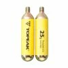 Topeak Lot De 2 Cartouches CO2 Avec Filetage 25 G